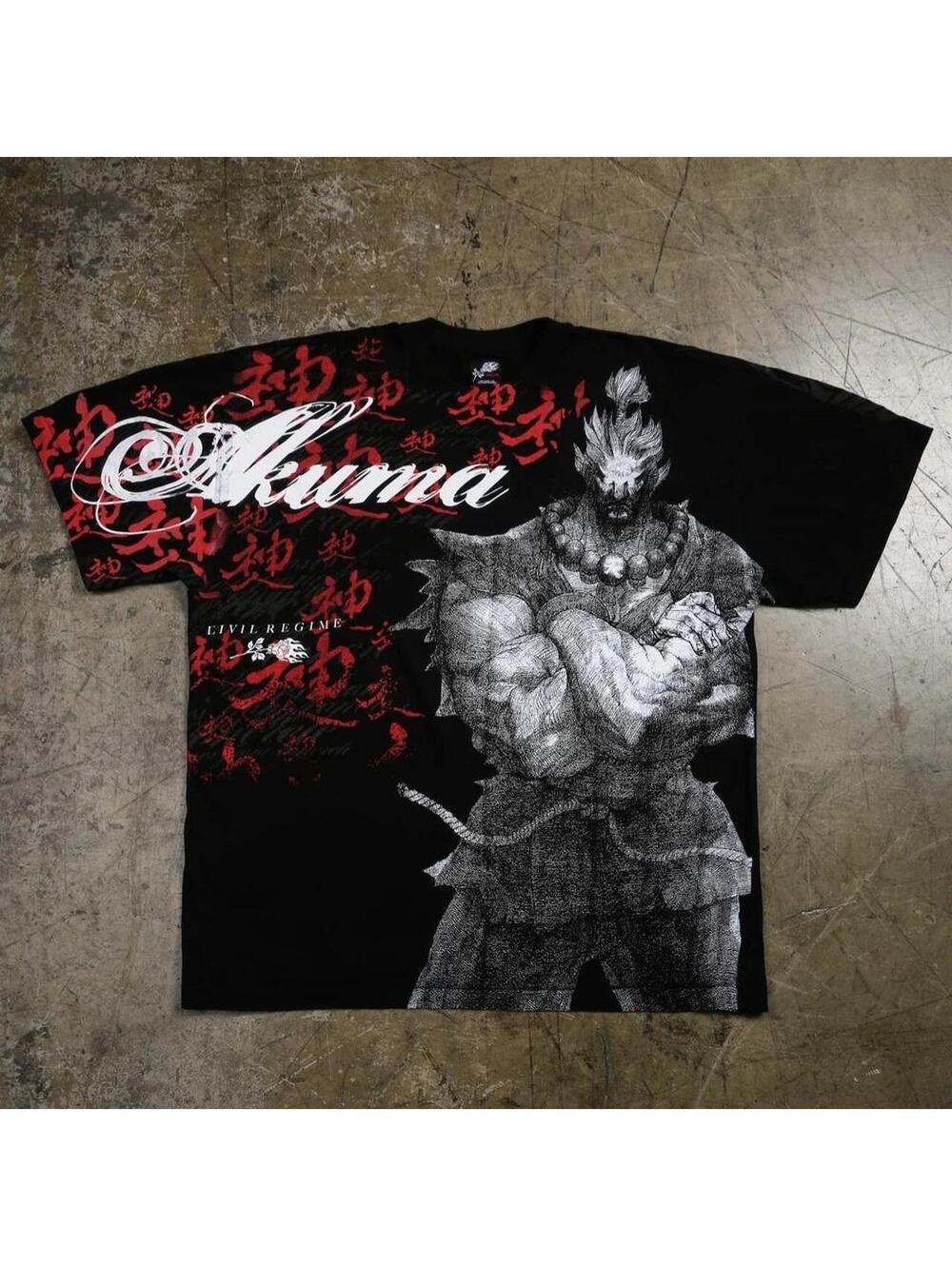 Civil Regime x SF x Akuma Master Of The Fists in Black (XL)